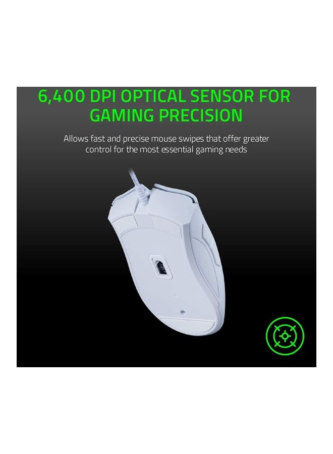 ريزر Deathadder Essenential Gaming Wired-White Edition - Image 4