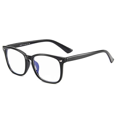 MAXJULI Blue Light Blocking Glasses,Computer Reading/Gaming/TV/Phones Glasses for Women Men(Shiny Black) - Image 2