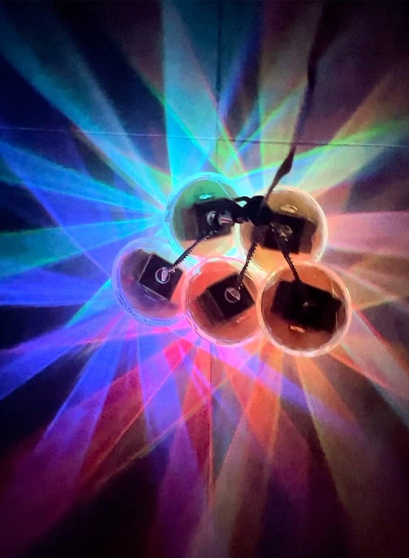 سيوسي أضواء حديقة شمسية أضواء ماسية معلقة 5 قطع RGB 7 ألوان متغيرة مصابيح LED زخرفية للفناء الحديقة الشجرة الممر الحديقة السياج السطح طاقة فئة أ - Image 5