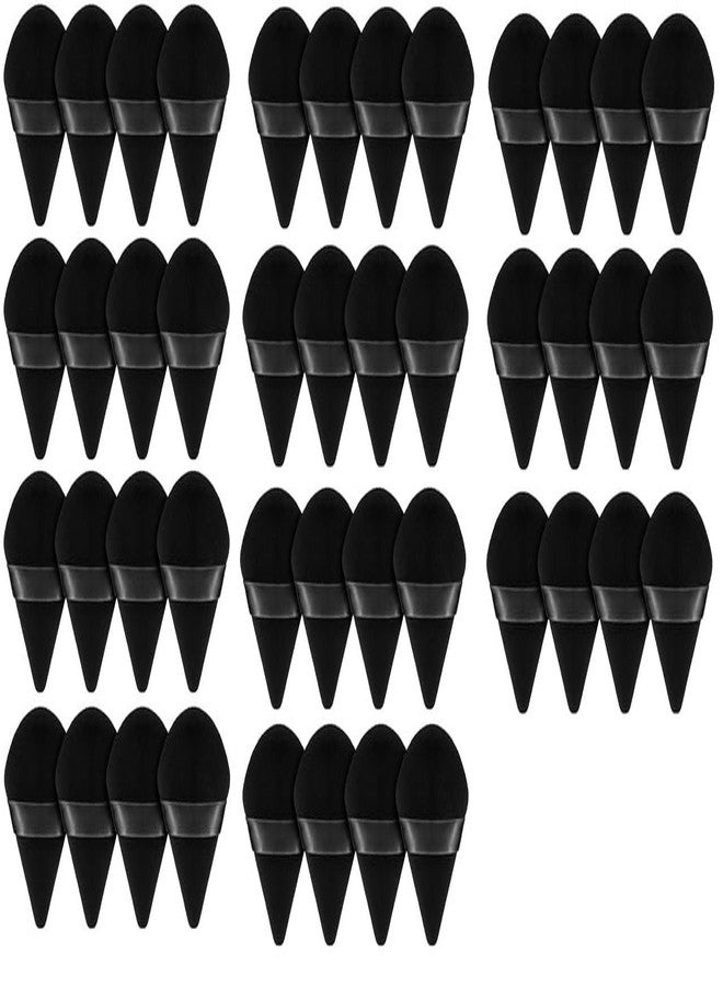SUNISA 44 Pieces Triangle Cosmetic Loose Powder Puffs Washable Reusable Soft Plush Foundation Sponge for Face Body Wet Dry Makeup Tool- Multicolor Pack of 44 - Image 1