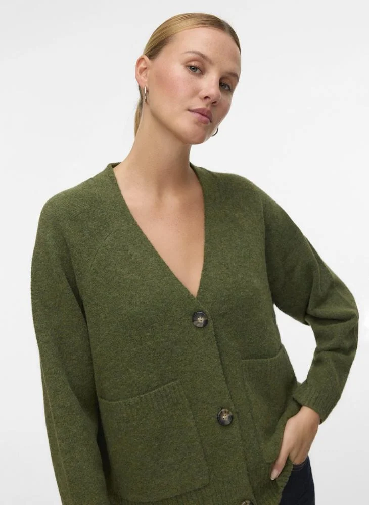 Vero Moda  Long-Sleeve V-Neck Button Cardigan for Women | Best Price UAE