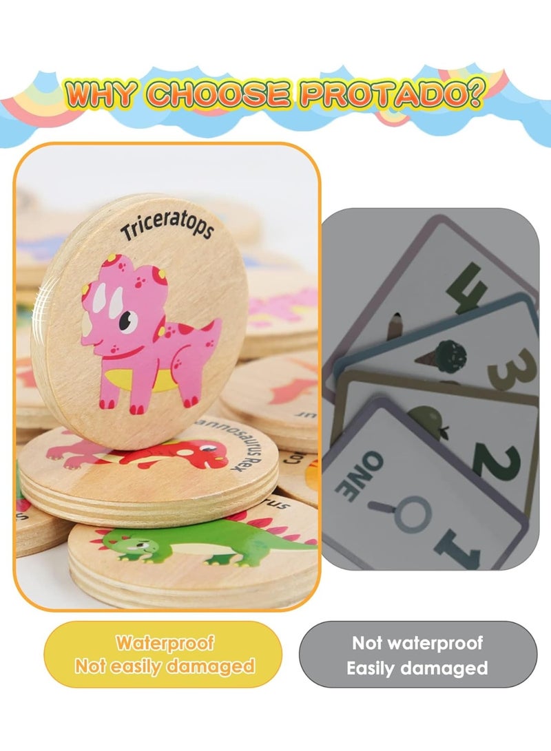 JOGAMS Memory Matching Game for Kids 24Pcs Animal Matching Cards Educational Memory Matching Game for Preschool 4 5 6 Years Old Dinosaur - Image 5