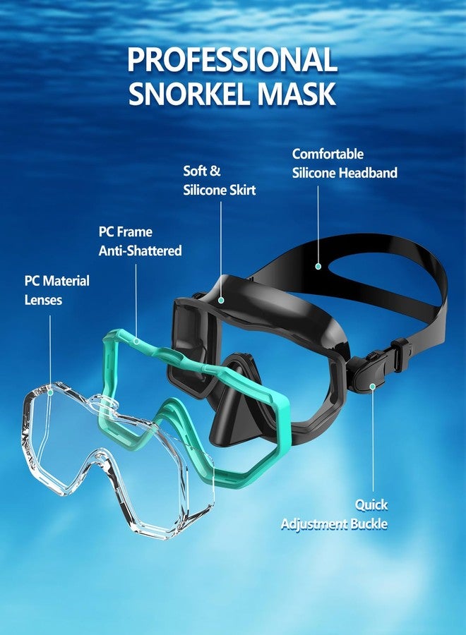 W WSTOO WSTOO Adults Swim Goggles with Nose Cover to Prevent Water Inhaling, Anti-Fog Swimming Mask for Youth Men Women - Image 2