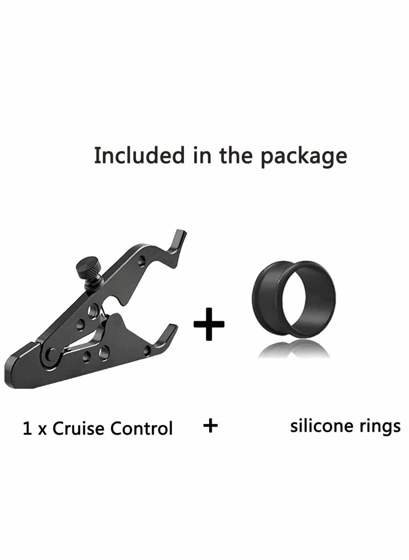 Excefore - Motorcycle Cruise Control, Motorcycle Throttle Lock, Universal Throttle Assist Wrist/Hand Grip Lock Clamp with Silicone Ring Protect Fits Most Any Bike Durable Lightweight Aluminum Alloy - Image 1