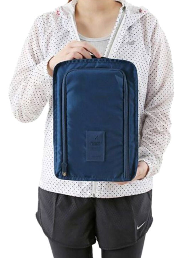 NIBEMINENT Portable Travel Shoe Storage Bag Blue  - Image 2