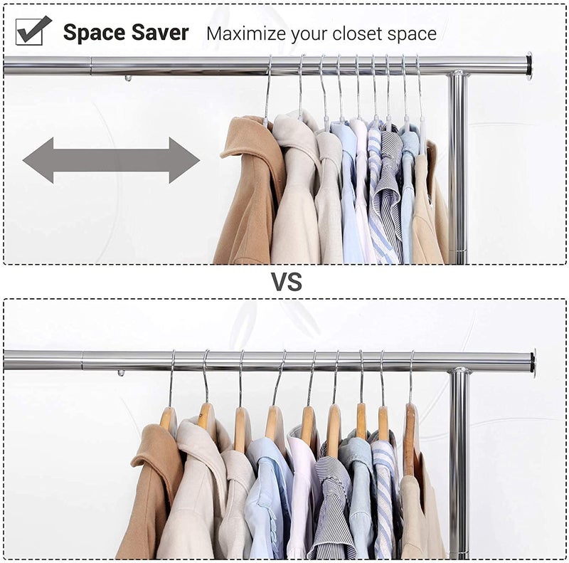 HOLLIO Plastic Hangers Heavy Duty Clothes Hangers with Non-Slip Pads Space Saving 0.2" Thickness Super Lightweight Organizer Clothes Hanger for Wardrobe,Multi Purpose Use for Clothing Hanging (40) - Image 2