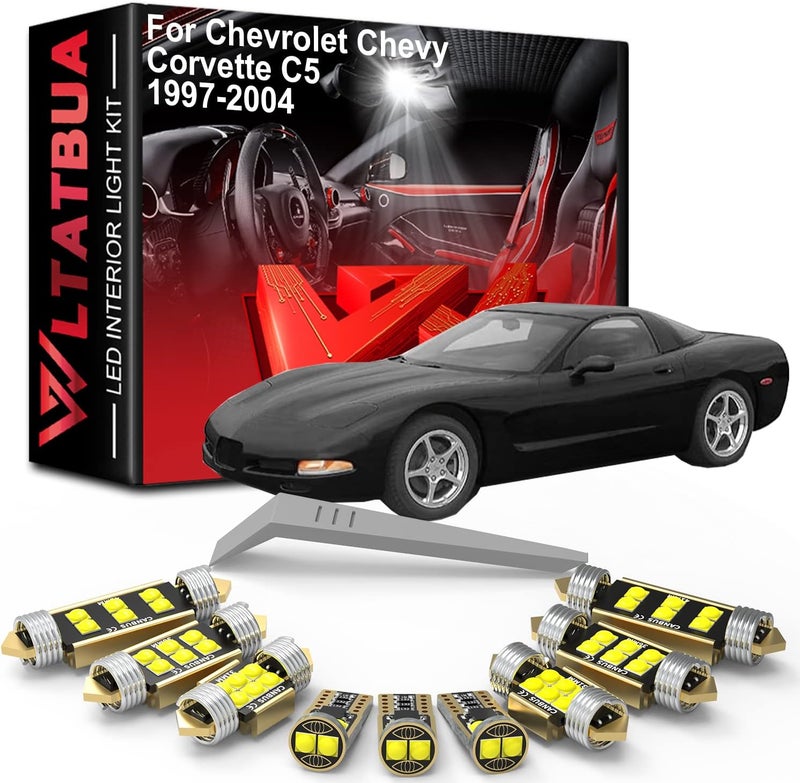 WLTATBUA LED Interior Light Kit for Chevrolet Corvette C5 (1997-2004) - Super Bright 6000K White - Image 1