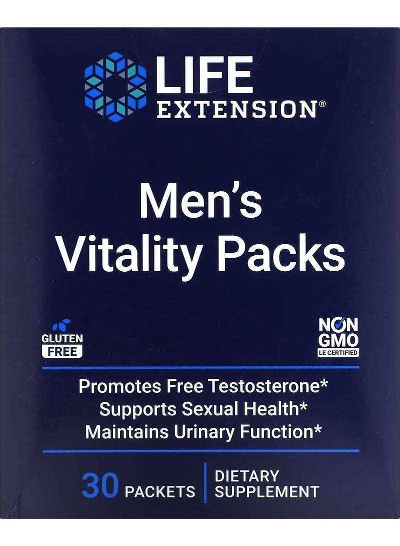 لايف إكستنشن، عبوات حيوية للرجال، 30 عبوة
