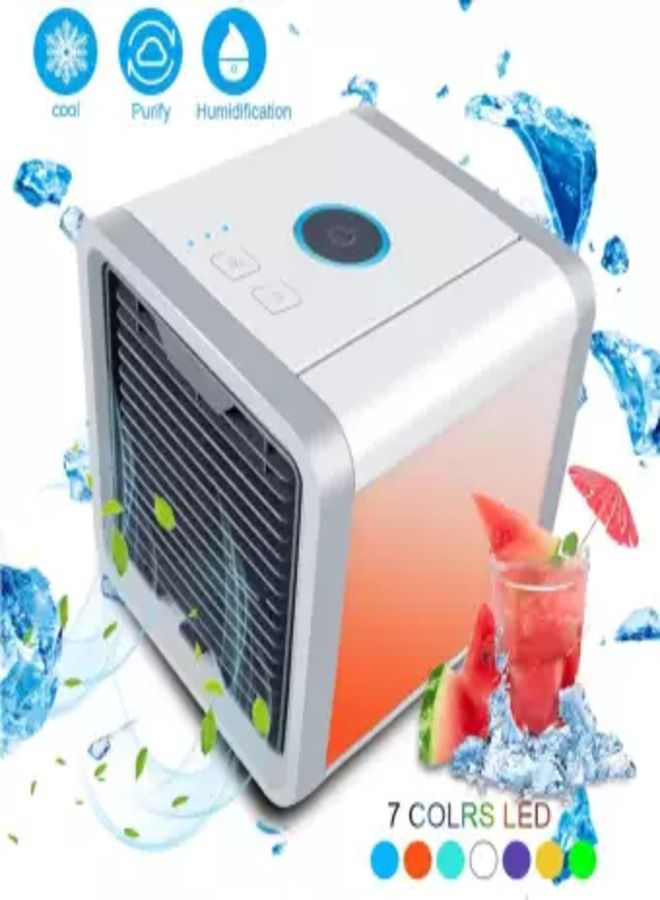ARCTIC AIR Portable Mini Arctic Air Conditioner Fan Cooler 3 in 1 Portable Air Conditioner, Humidifier with 7 Color LED Light For Home & Office Portable Fan / Air Cooler - Image 5