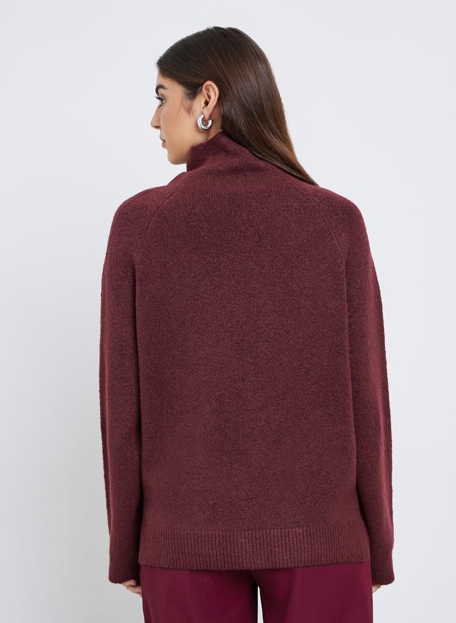 ستايلي سويتر بقصة عادية مع سحَّاب غلق - Image 5