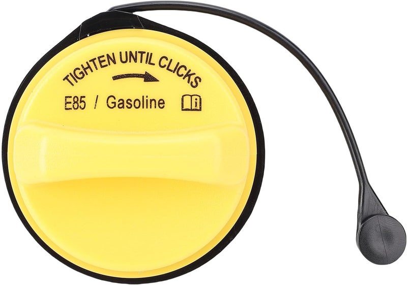 Fuel Gas Cap 8L3Z 9030 C, ABS Rubber, Lanyard Included, Yellow - Leak Proof Sealing, Durable Material, Fits Super Duty, Five Hundred - Image 1