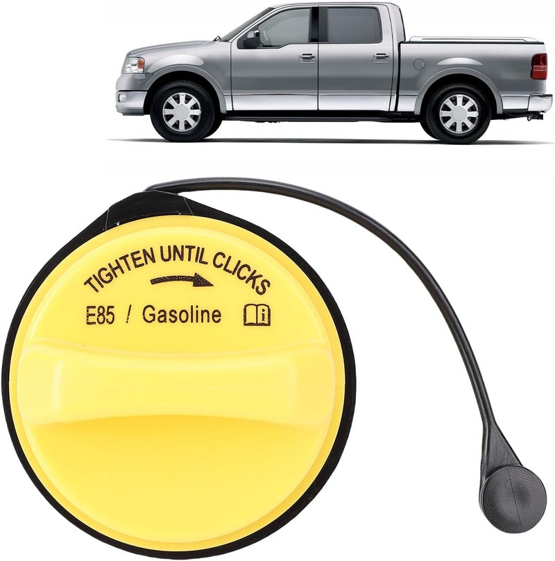 Fuel Gas Cap 8L3Z 9030 C, ABS Rubber, Lanyard Included, Yellow - Leak Proof Sealing, Durable Material, Fits Super Duty, Five Hundred - Image 4