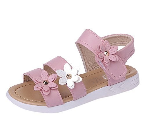 Vokamara Big Girls Fashion Bow Sandals Summer Shoes (X-Pink, Numeric_1) - Image 4