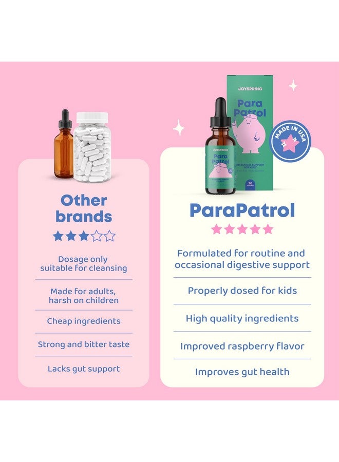 JoySpring جويسبرينغ سائل تنظيف للأطفال - ديتوكس سائل طبيعي، مكمل خالي من الكحول لصحة الجهاز الهضمي (1 أونصة سائلة) 30 حصة - Image 3