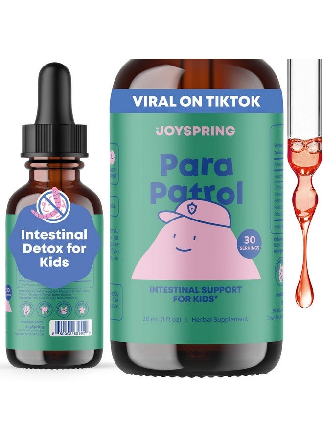 JoySpring جويسبرينغ سائل تنظيف للأطفال - ديتوكس سائل طبيعي، مكمل خالي من الكحول لصحة الجهاز الهضمي (1 أونصة سائلة) 30 حصة - Image 1