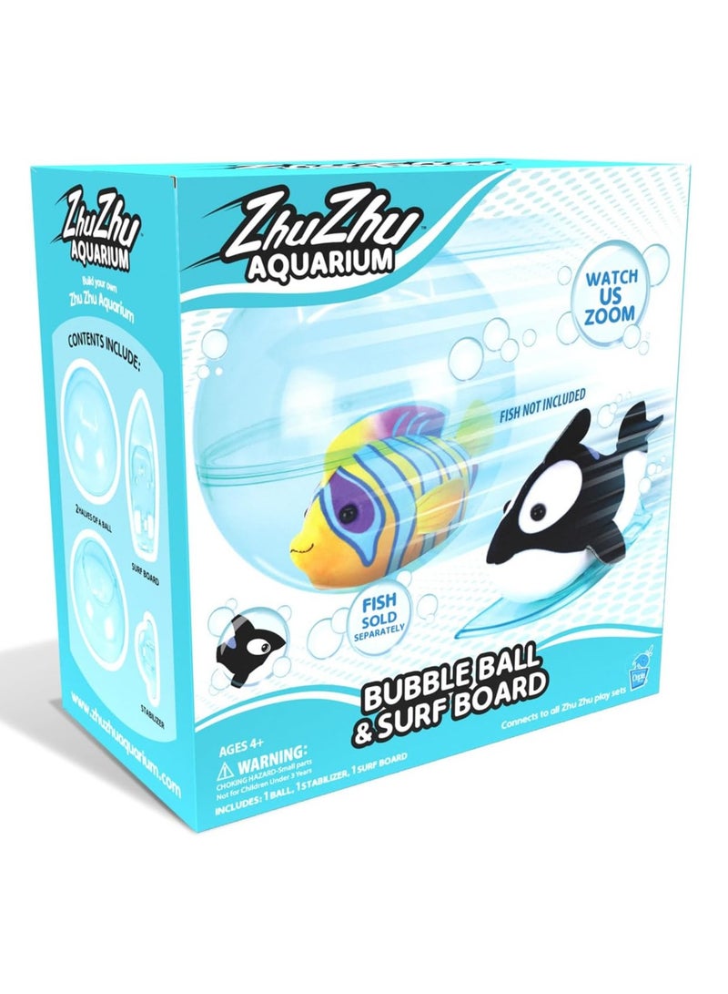 Zhuzhu Aquarium Zhuzhu Aquarium Bubble Ball And Surf Board | ZhuZhu Pets | Aquarium Pet | Fish Pet | Gift for Kids and Adults - Image 1
