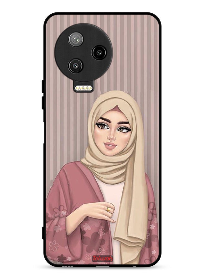 Tolwak Infinix Note 12 Pro 4G Protective Case Cover Hijab Girl Art - Image 1