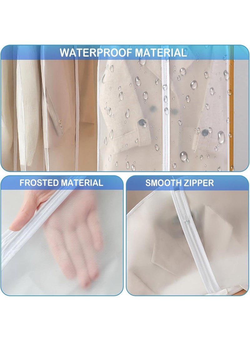 فاييت عبوة من 10 أكياس ملابس معلقة قابلة للتهوية، مزودة بسحاب كامل، مقاومة للغبار والماء، مناسبة للبدلات والفساتين والعباءات والأزياء التنكرية. - Image 3