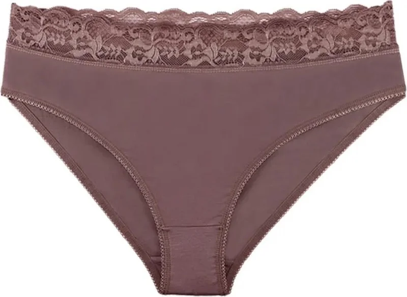 سينسو Women's Bamboo Fabric 3-Piece Slip Panties Set with Lace Waist KTS1092
