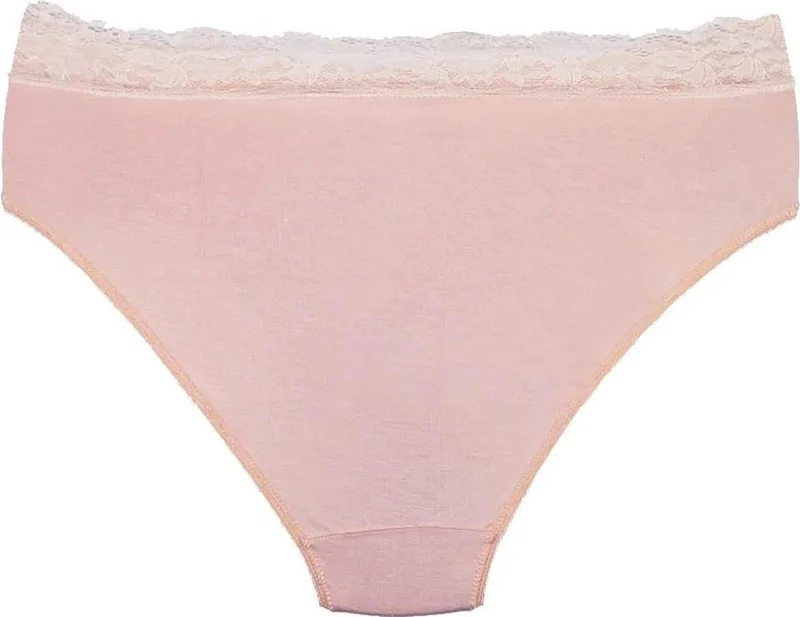 سينسو Women's Bamboo Fabric 3-Piece Slip Panties Set with Lace Waist KTS1092