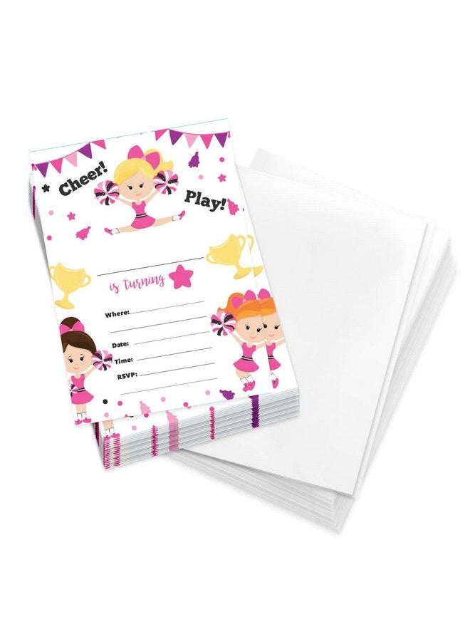 Cheerleading 2 Happy Birthday Invitations Invite Cards (25 Count) With Envelopes Boys Girls Kids Party (25Ct) - pzsku/Z4E76A7B6CDA179B08BBDZ/45/_/1693986324/6760d0bd-5425-4778-891c-68374f005515