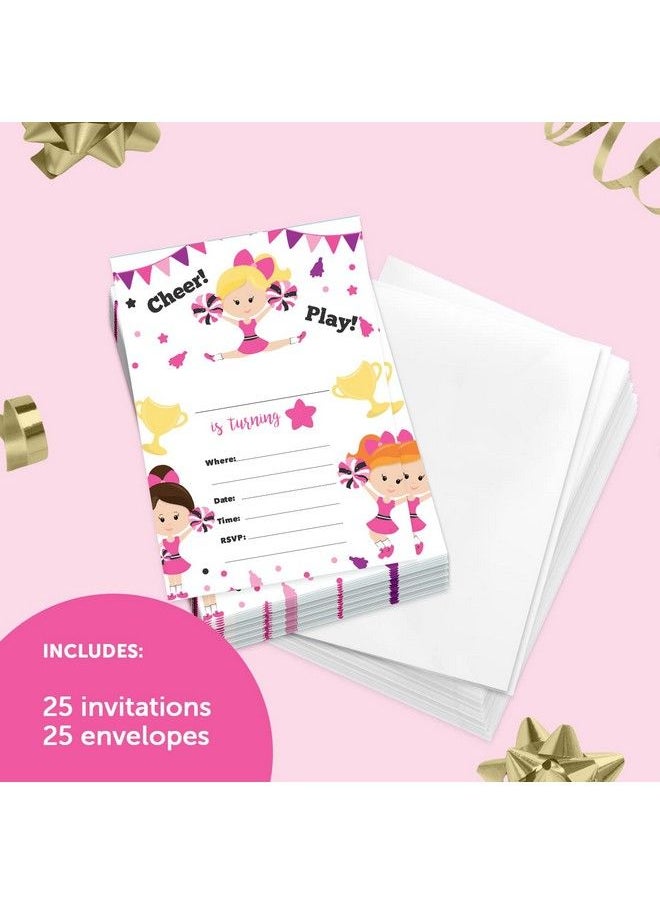 Cheerleading 2 Happy Birthday Invitations Invite Cards (25 Count) With Envelopes Boys Girls Kids Party (25Ct) - pzsku/Z4E76A7B6CDA179B08BBDZ/45/_/1693986325/705d1e9b-13b5-41af-9ced-9d63510f80ef