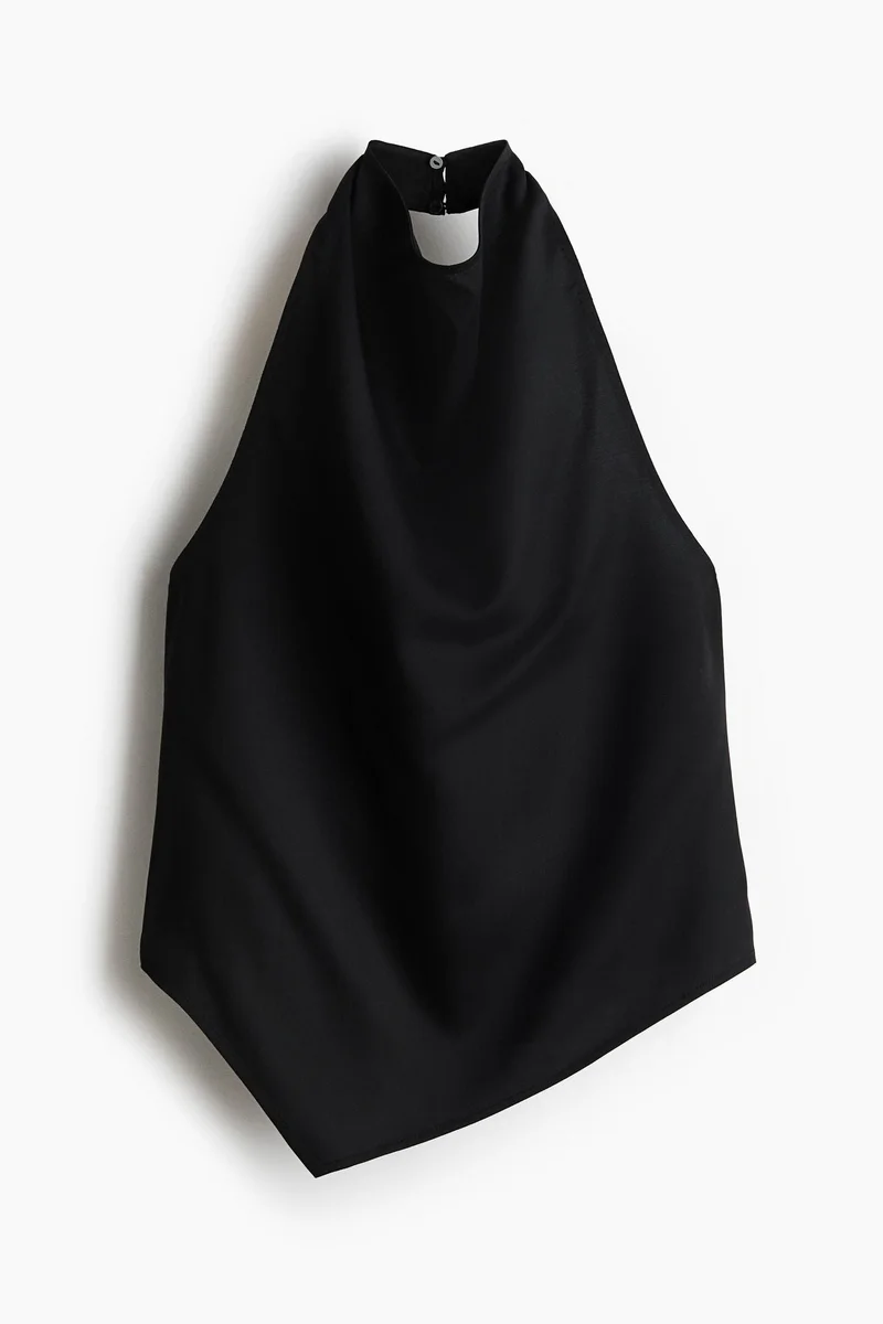 H&M Asymmetric halterneck top