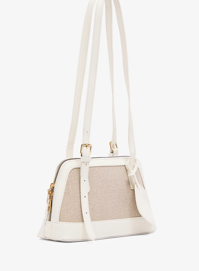 ELLA Textured Bag With Circle tag