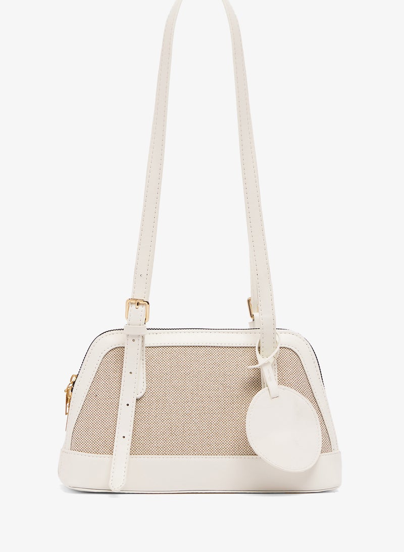 ايلا حقيبة بنقوش مع بطاقة دائرية - Image 1