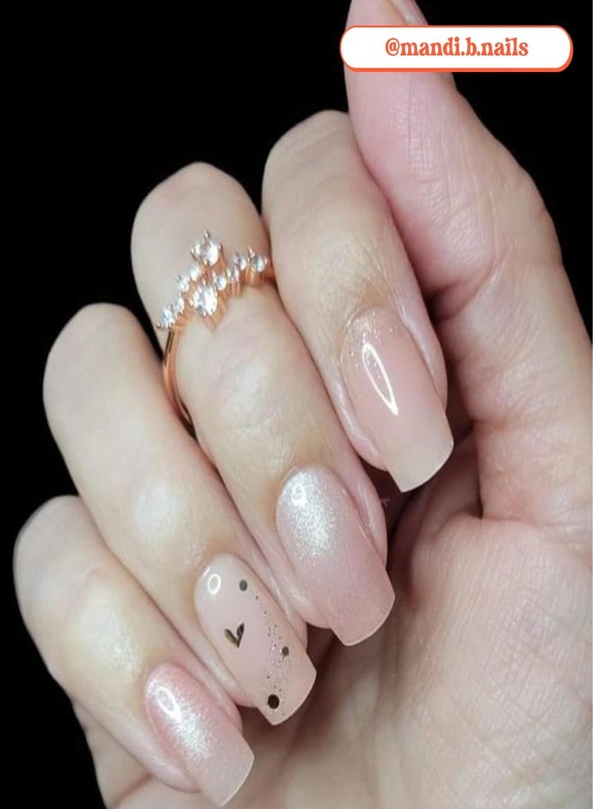 Heyhae Semi Cured Gel Nail Strips | Sun-Cured No LED Lamp Needed Easy Apply & Remove | Includes 28 strips, 1 Prep Pad, 1 Nail File & 1 Wooden Stick - Hey, I Miss You - Image 4