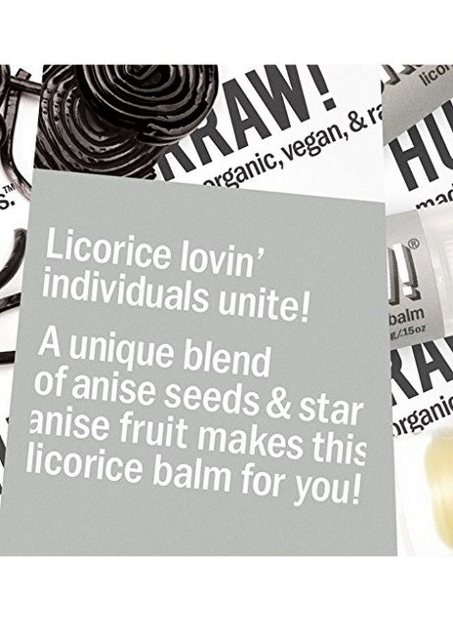 Hurraw! Licorice Lip Balm 2 Pack: Organic Certified Vegan Cruelty And Gluten Free. Nongmo 100% Natural Ingredients. Bee Shea Soy And Palm Free. Made In Usa  - Image 3