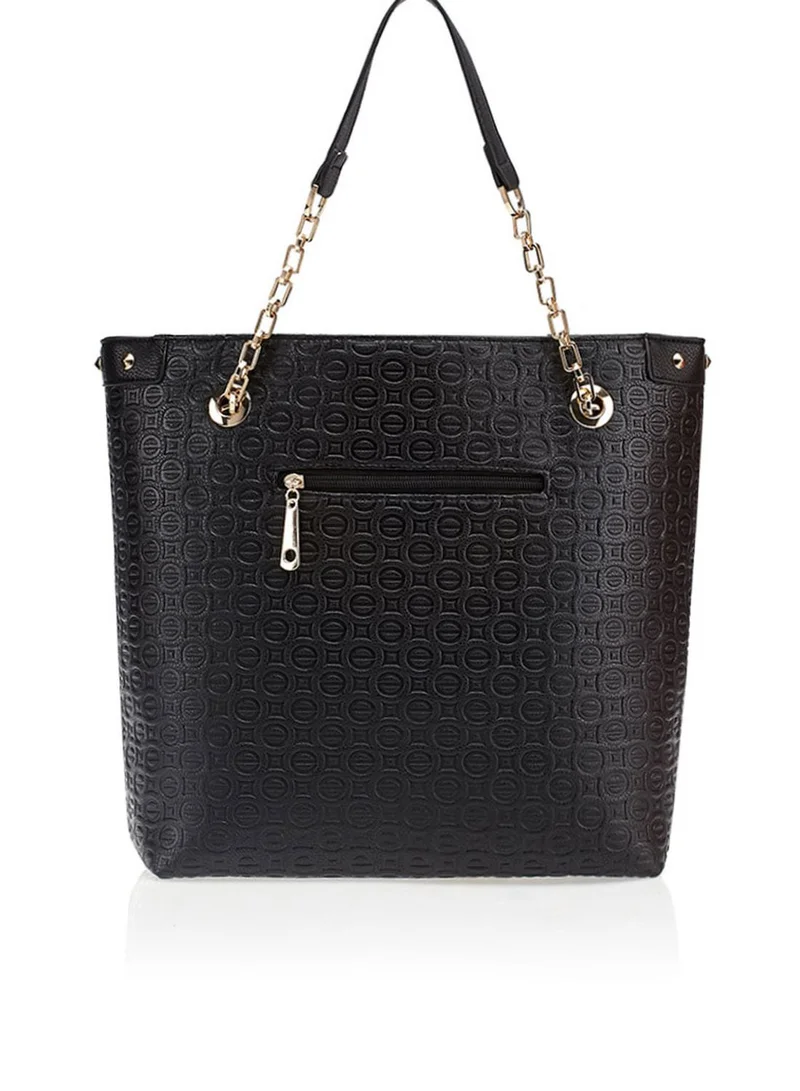 Ginger Embossed Tote With Tassel