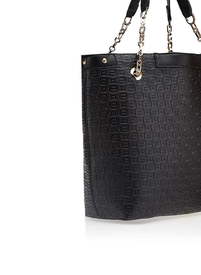 Ginger Embossed Tote With Tassel