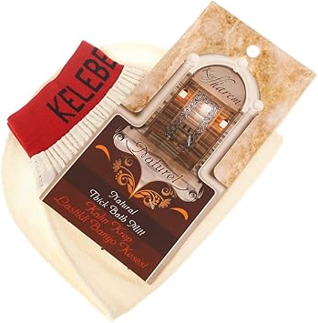 Kelebek Kese Exfoliating Gloves Mitts KESE Turkish Bath Hammam Hamam Scrub Peeling with HOW TO USE INSTRUCTIONS Cream Thick Bath Glove Elasticated Wrist