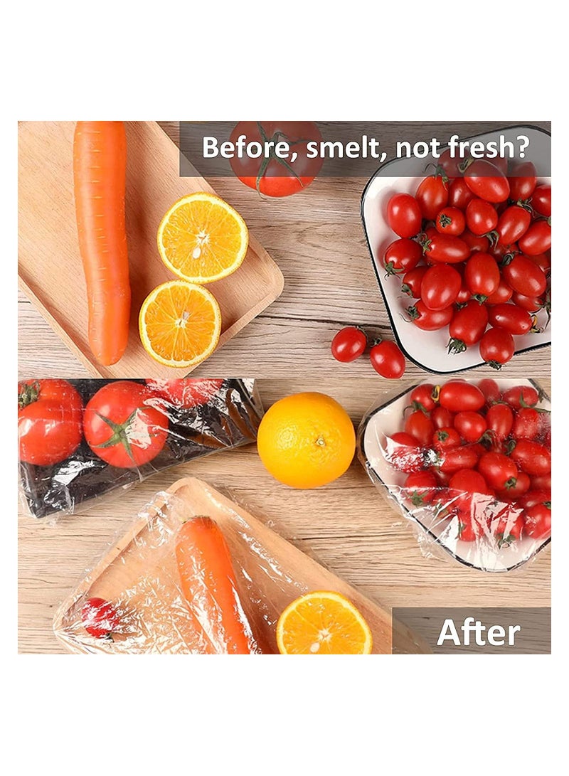Disposable Fresh Keeping Bags Elastic Food Storage Covers Disposable Bowl Covers Dish Plate Plastic Covers Elastic Stretch Bowl Lids Universal Kitchen Wrap Seal Bags  - Image 5