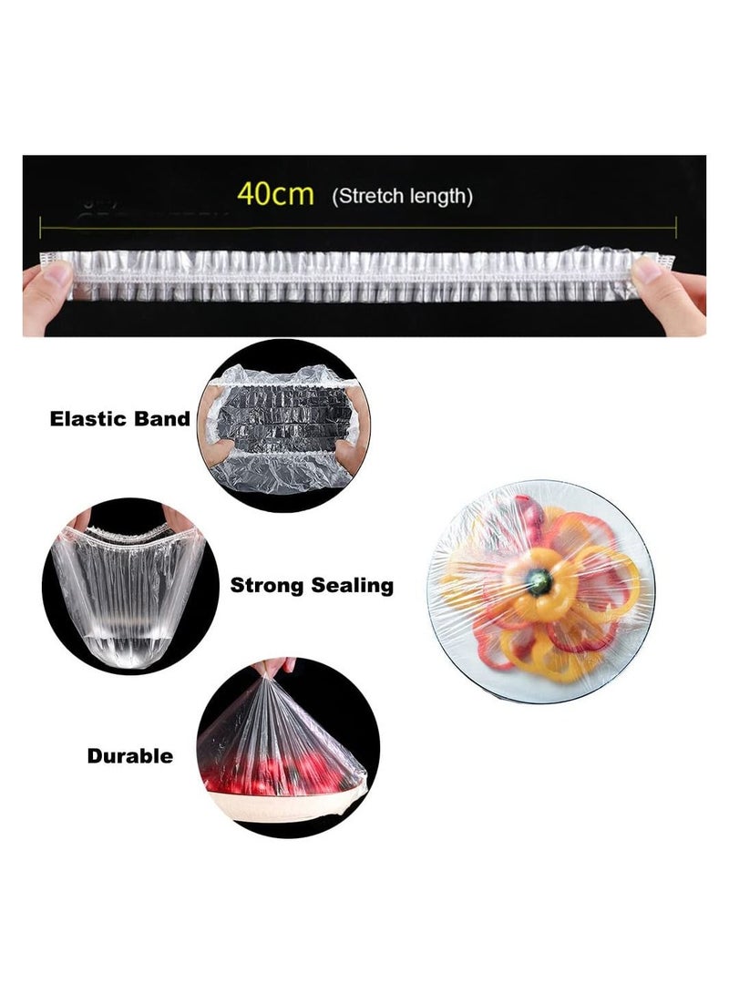 Disposable Fresh Keeping Bags Elastic Food Storage Covers Disposable Bowl Covers Dish Plate Plastic Covers Elastic Stretch Bowl Lids Universal Kitchen Wrap Seal Bags  - Image 3