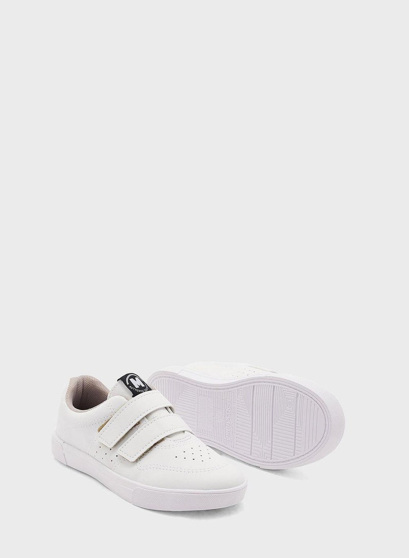 MOLEKINHO Kids Maalan Velcro Sneakers – Lightweight Casual Shoes for Boys & Girls | Easy Slip-On Trainers | Comfortable School Shoes | Everyday Play Footwear with Hook & Loop Closure - Image 3