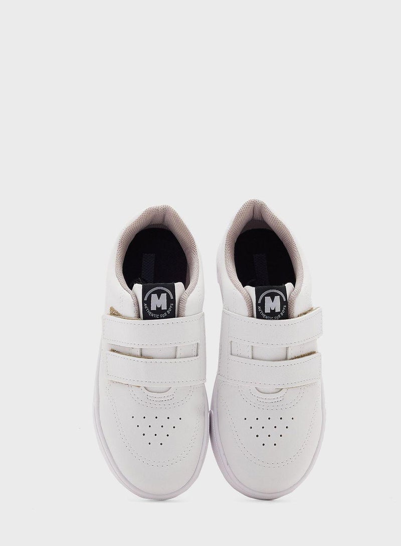 MOLEKINHO Kids Maalan Velcro Sneakers – Lightweight Casual Shoes for Boys & Girls | Easy Slip-On Trainers | Comfortable School Shoes | Everyday Play Footwear with Hook & Loop Closure - Image 4