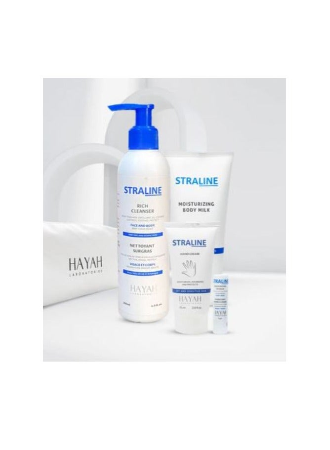 Starline straline body milk+ cleanser+ lip balm+ hand cream (Packaging May Vary)