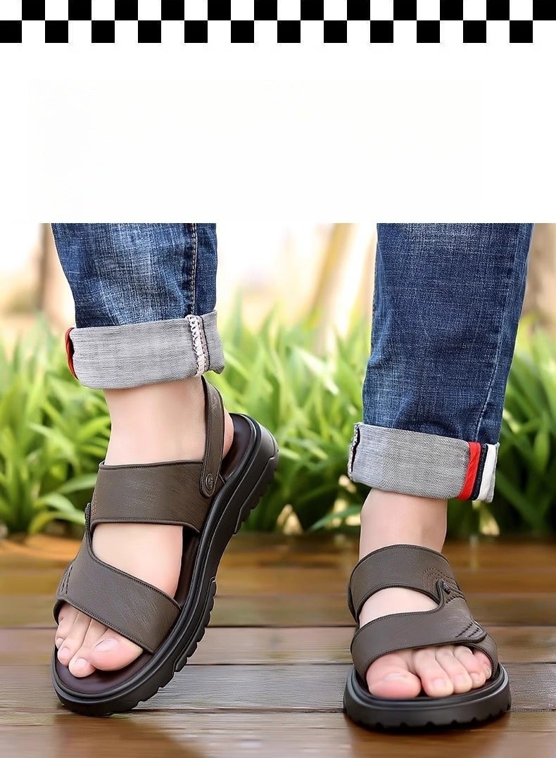 توكانو صنادل جلدية جديدة مع لينة أسفل اللثي - Image 4