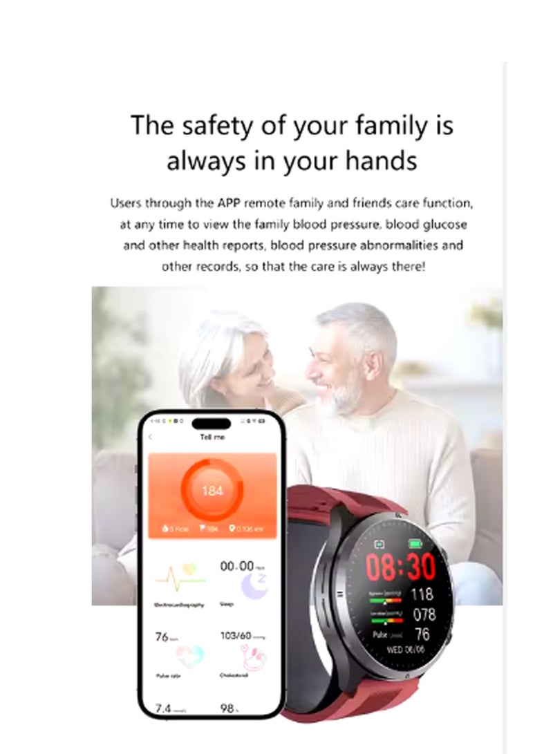 2024 New S26 Smart Watch Air Pump + Air Bag Blood Pressure 1.43 Inch AMOLED Blood Oxygen Blood Sugar Body Temperature - Image 3