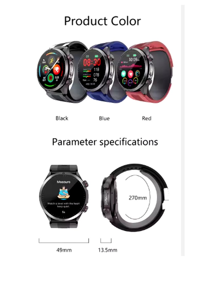 2024 New S26 Smart Watch Air Pump + Air Bag Blood Pressure 1.43 Inch AMOLED Blood Oxygen Blood Sugar Body Temperature - Image 4