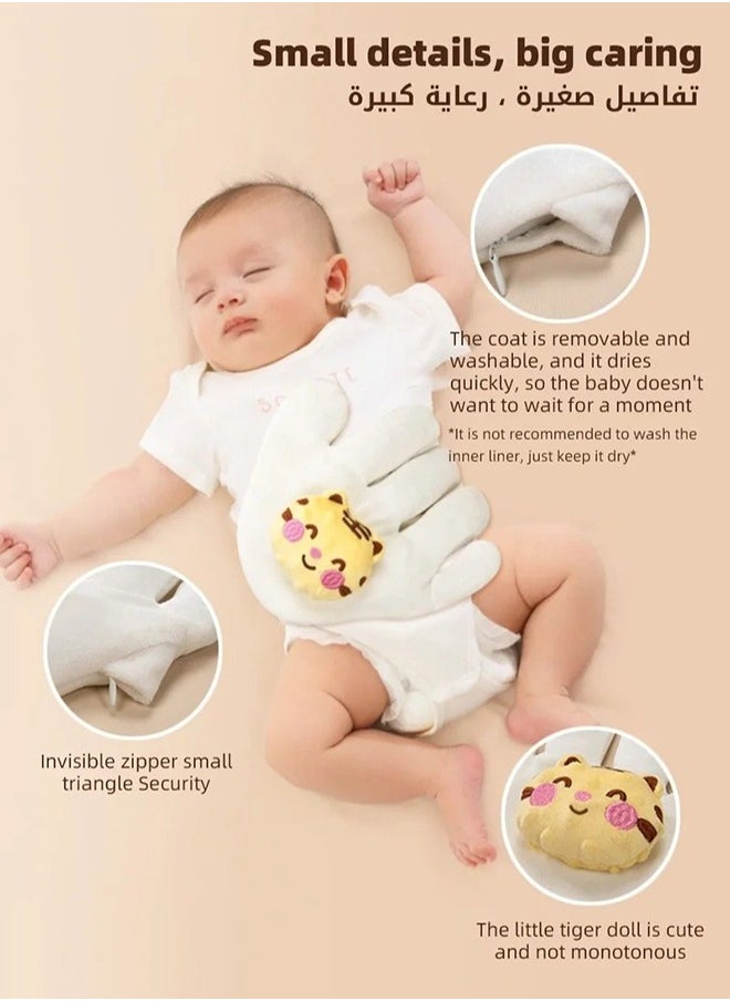 MIXDE Baby Soothing Palm - Mom-Like Hand-Shaped Infant Anti-Startle Jump Sleep Aid Pillow  - Image 3