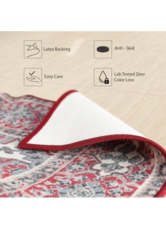 Status Contract Status Contract Polyester 3D Printed Perfect Rugs for Living Area | Rug and for Bedroom |Rug and for Ining Table Rug Floor with Anti Slip Backing (3 X 5, Maroon), Rectangular  - Image 4