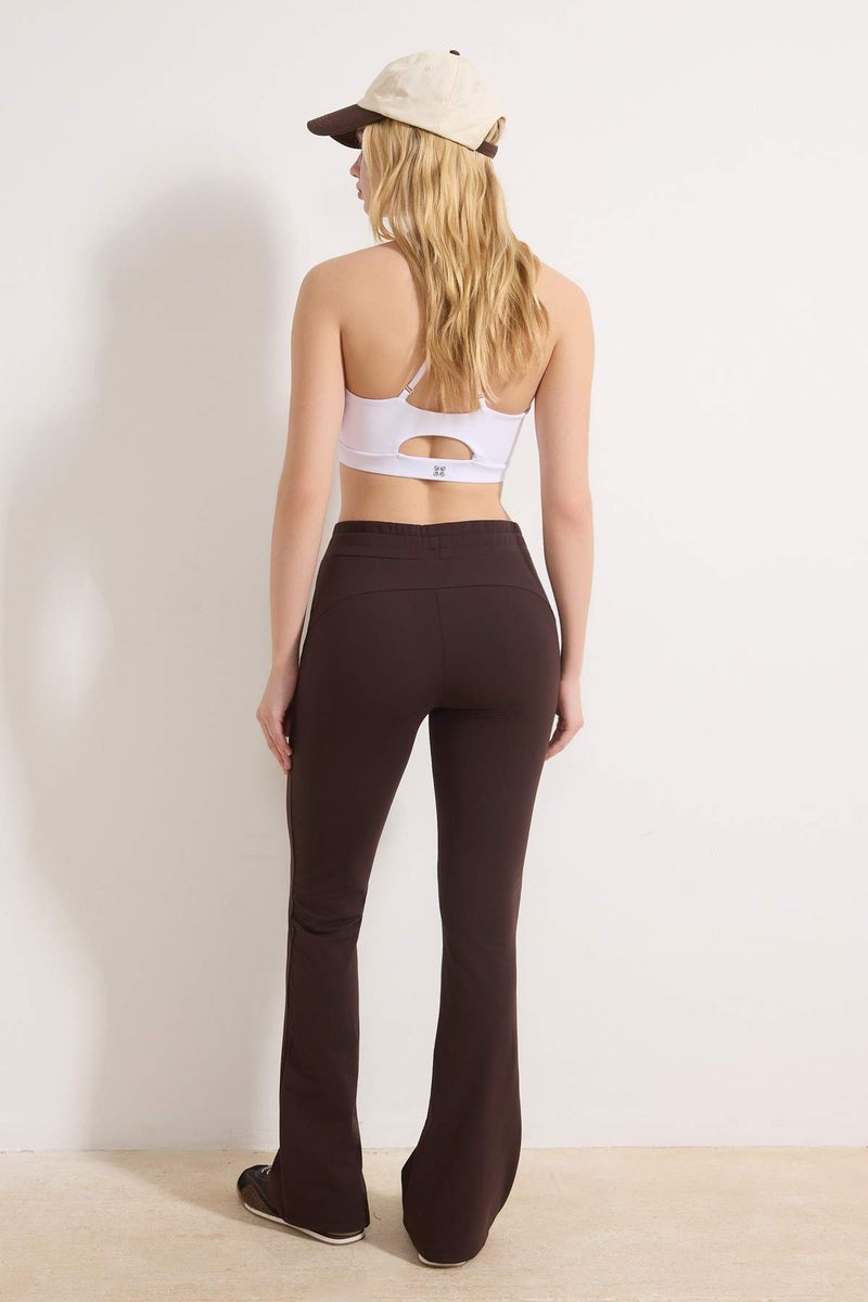 trendyol Brown Soft Brushed Fabric Knitted Sports Sweatpants Thmss26Ea00003 - Image 4