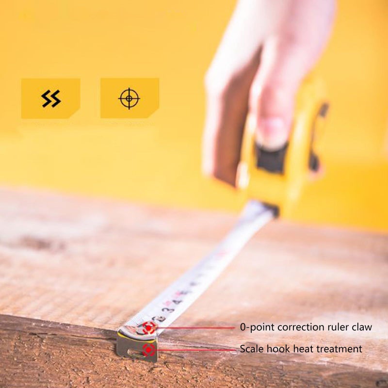 High Precision Metric Ruler With Clear Scale ABS Steel Measuring Tool For Industrial And Home Woodworking Projects Dl9003b - Image 5