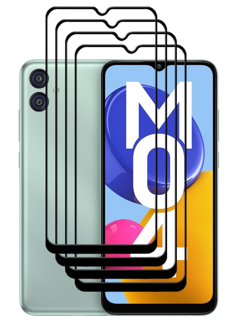 ACLIX 4 Pieces Antistatic ESD Dustproof Premium Quality High Definition Tempered Glass Screen Protector Designed For Samsung Galaxy M04 - Image 1