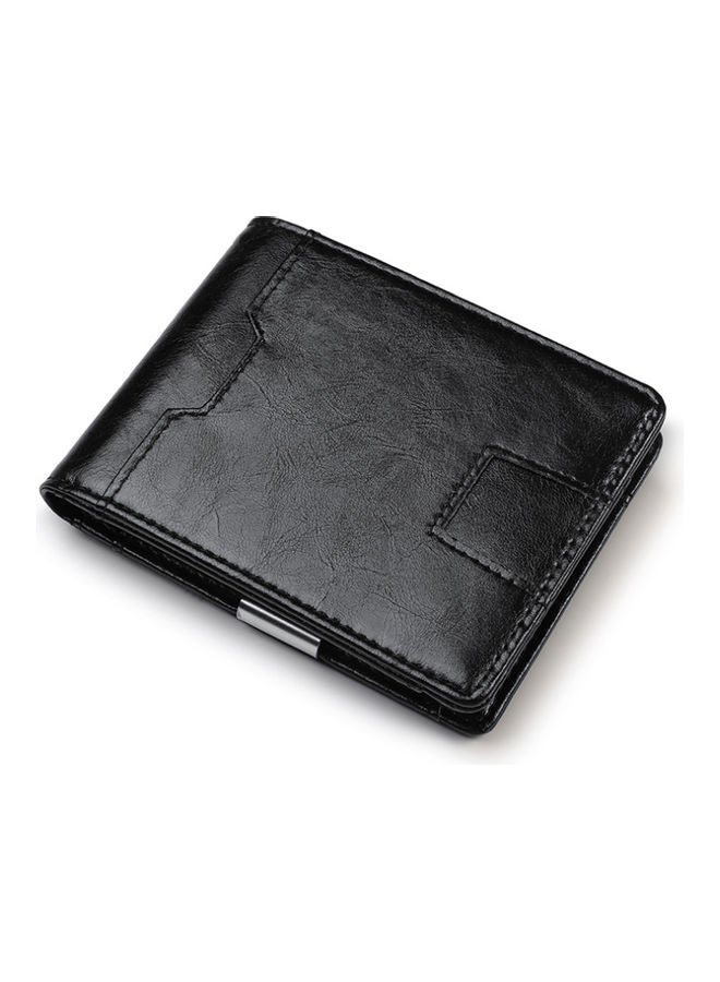 Anti Magnetic Leather Wallet Black  - Image 1