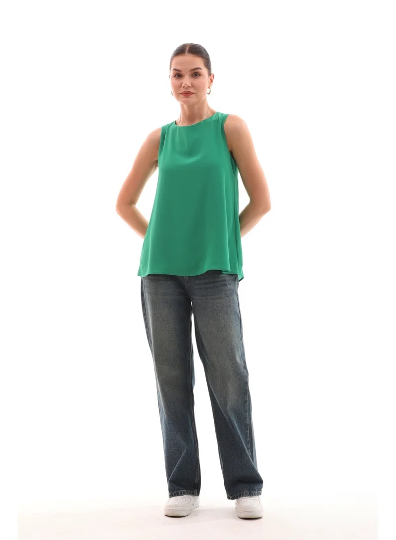 Marvella By Rasha GREEN Basic Sleeveless Inner Top for Women | Best Price UAE