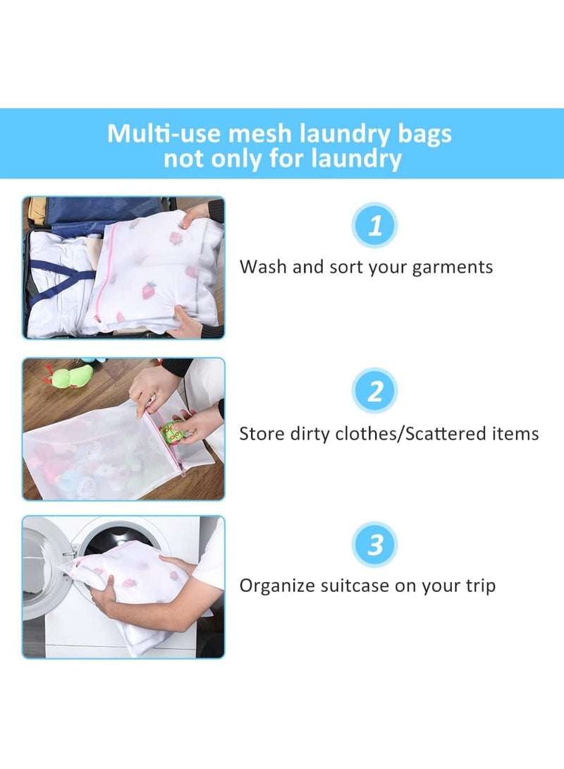 7Pcs Mesh Laundry Bags for Delicates with Premium Zipper, Travel Storage Organize Bag, Clothing Washing Bags for Laundry, Blouse, Bra, Hosiery, Stocking, Underwear, Lingerie - Image 2